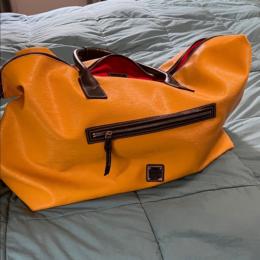 Dooney & Bourke Yellow and brown Duffel Bag